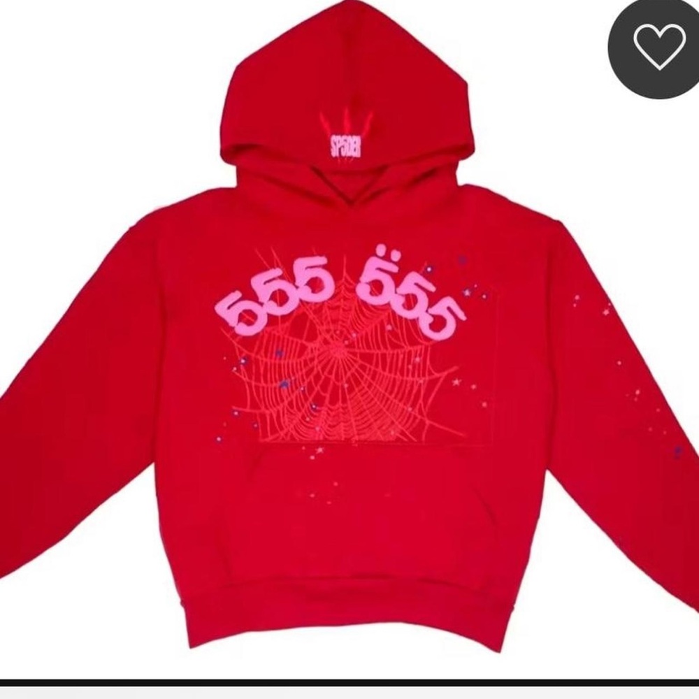 Sp5der red hoodie